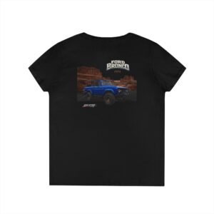 Womens V-neck 1974 Ford Bronco T-shirt