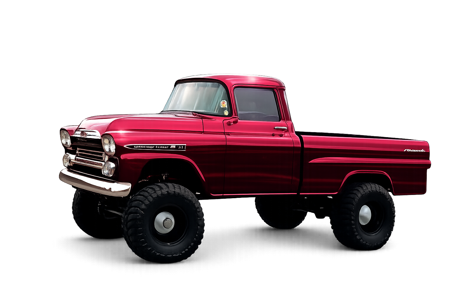 Finished custom Chevrolet Apache with detailed body and paint work by Ekins Garage