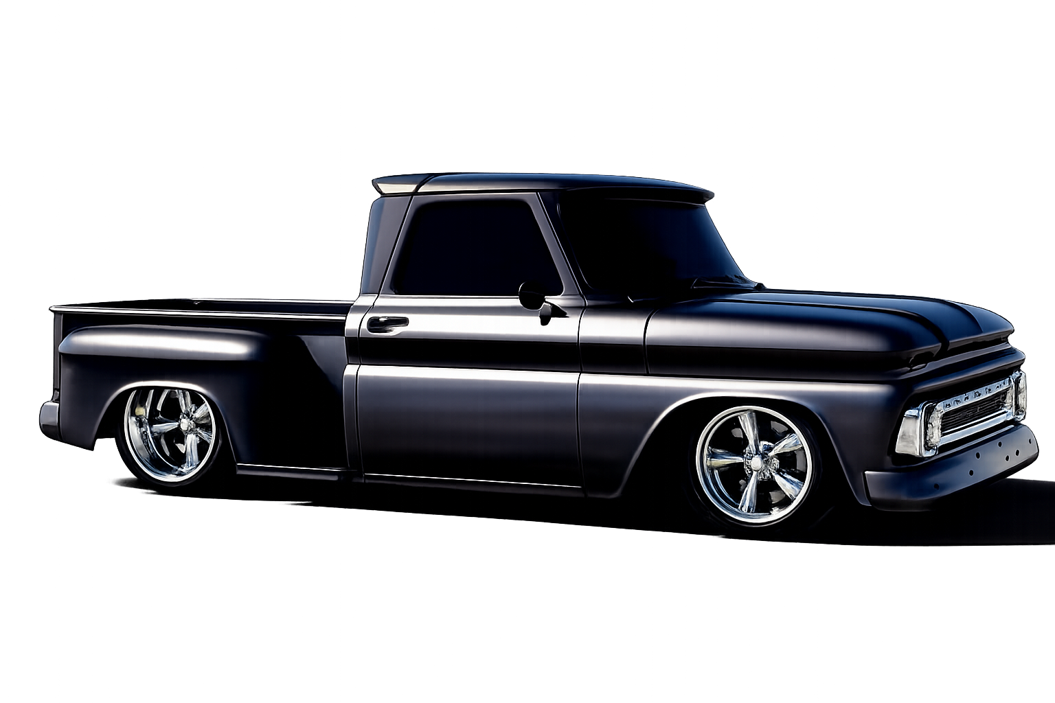Custom 1966 Chevrolet truck built with detailed fabrication by Ekins Garage