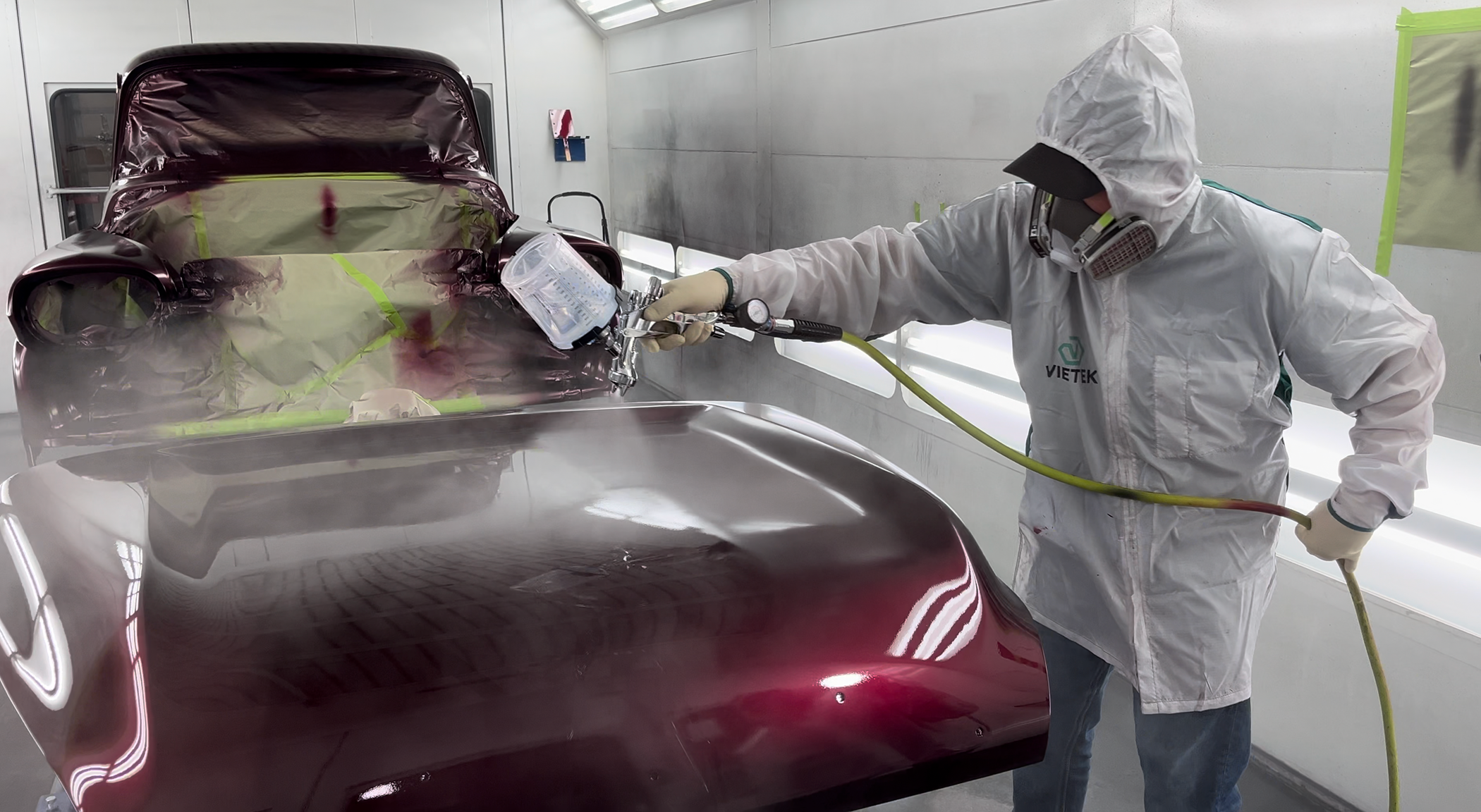 Classic vehicle body preparation and refinishing at Ekins Garage